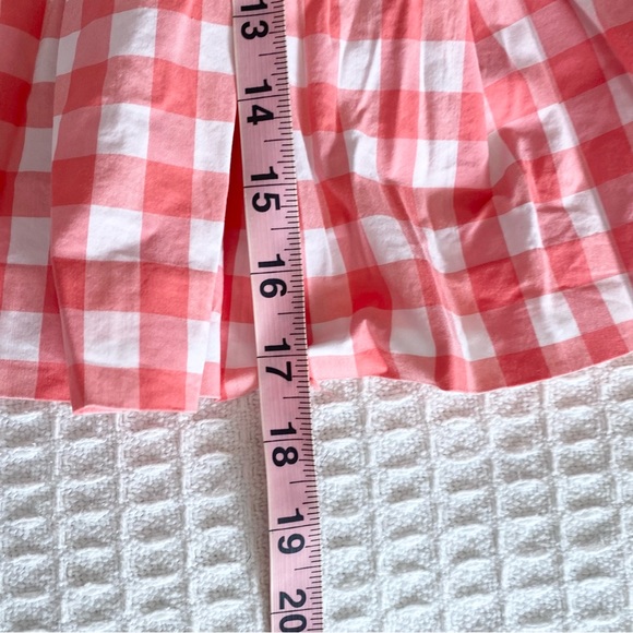 COPY - NEW Polo Ralph Lauren golf coral white gingham plaid skirt built in shor… - Picture 7 of 8